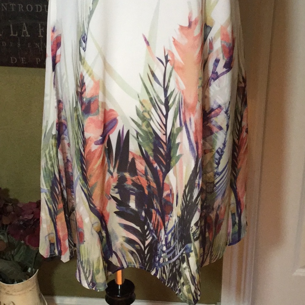 πHPπ LADIES FLORAL PRINT A-LINE SLEEVELESS DRESS - Picture 5 of 8